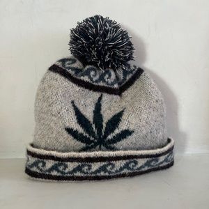 Fred Segal Cannabis Leaf Beanie